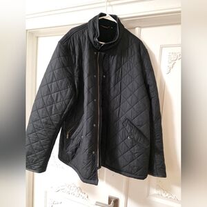 Barbour Black Quilted Shirt Jacket